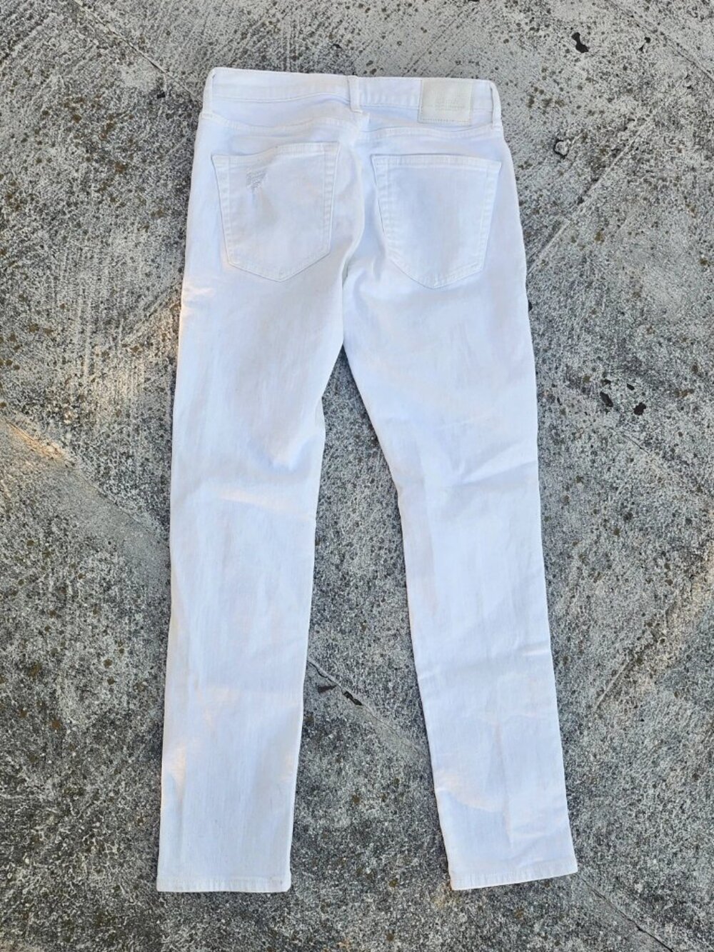 Abercrombie & Fitch Women Jeans White Denim Athletic Skinny Stretch Size 28W 30L - Picture 2 of 13